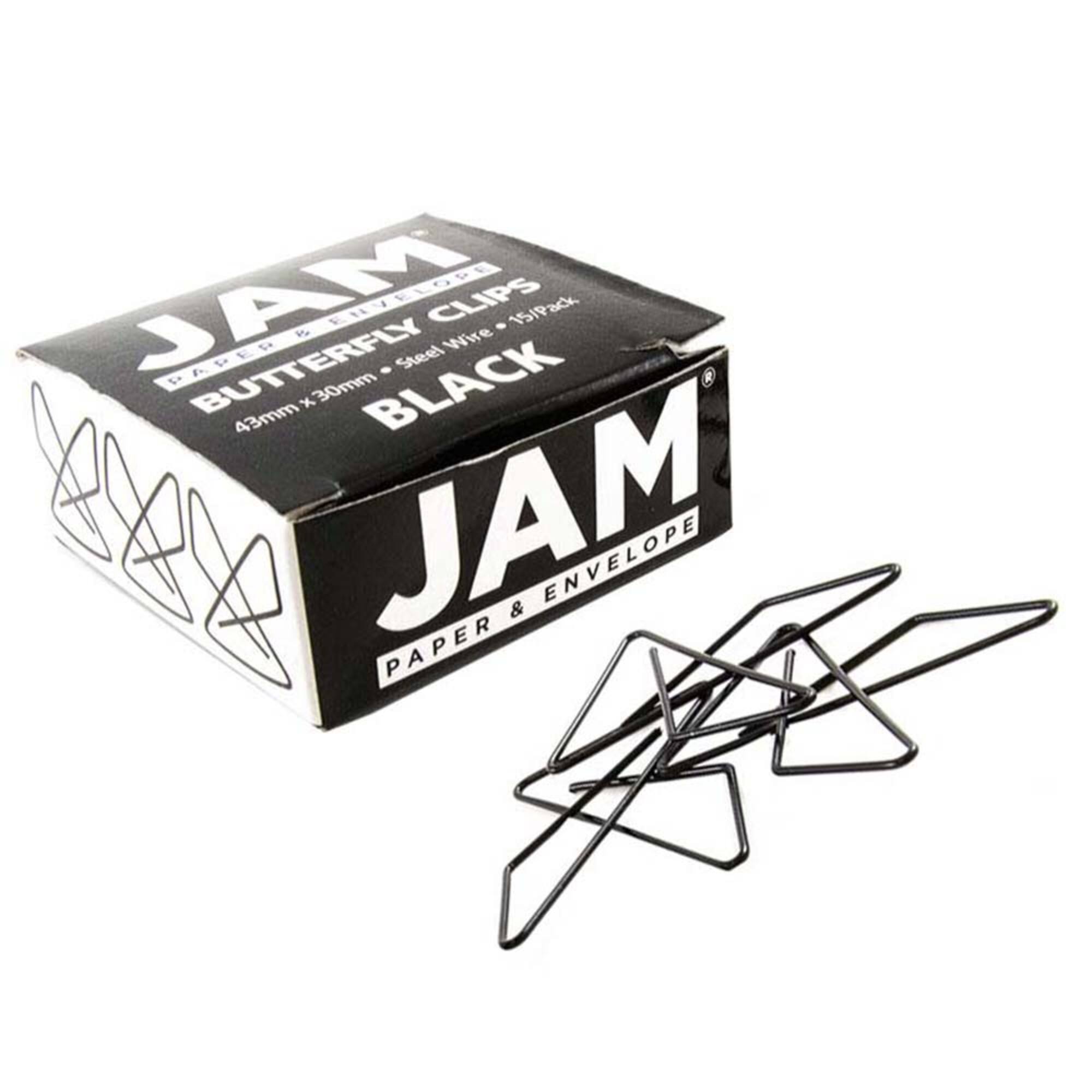 JAM Paper Colorful Butterfly Paper Clips